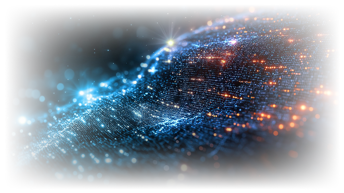 Abstract illustration of a data stream Abstract illustration of a data stream