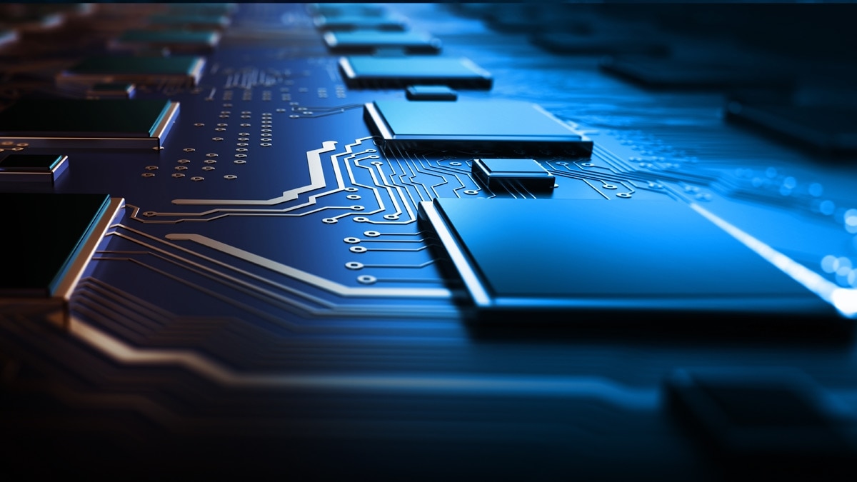 Abstract background with circuit board illustration Abstract background with circuit board illustration