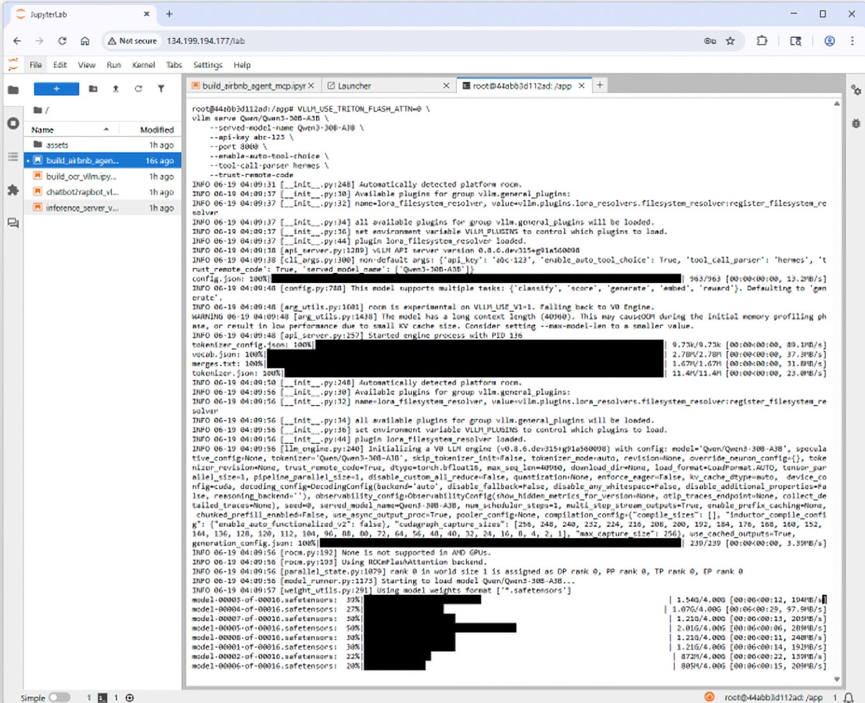 Figure 11: The server is up and running