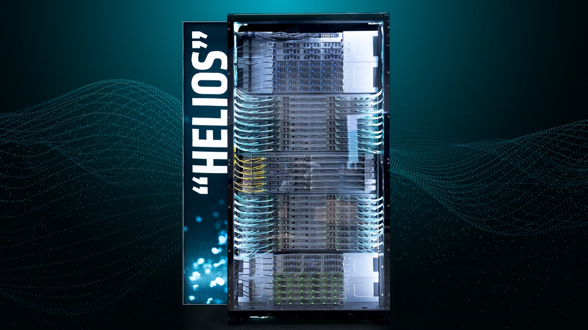 “Helios” Rack on Display at OCP 2025 Conference