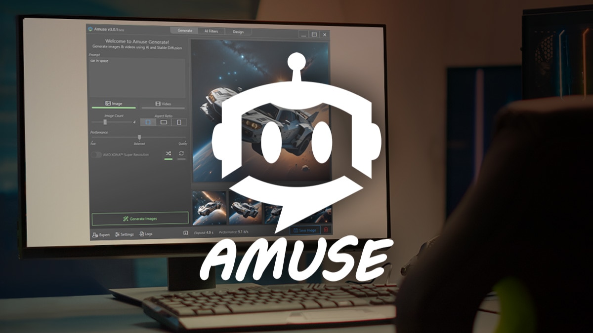 AMUSE screen AMUSE screen