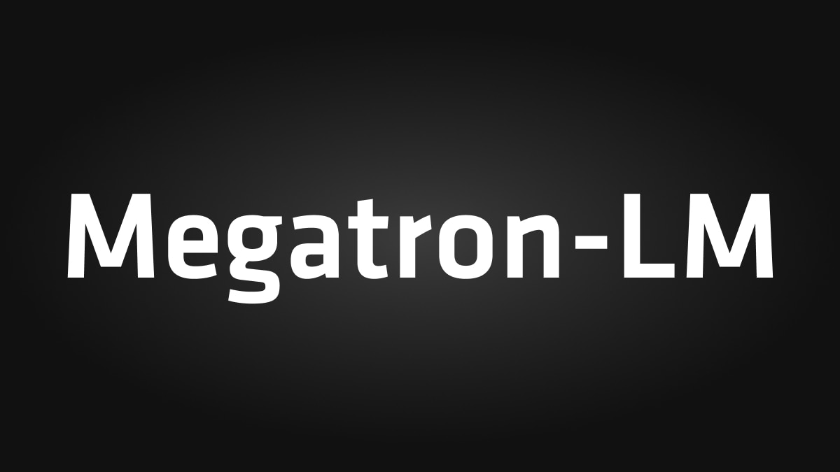 Megatron-LM logo Megatron-LM logo