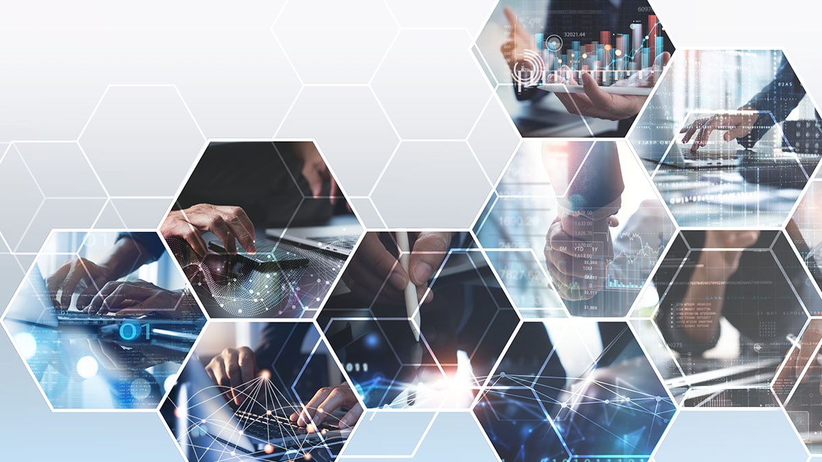 Abstract hexagonal artwork Abstract hexagonal artwork