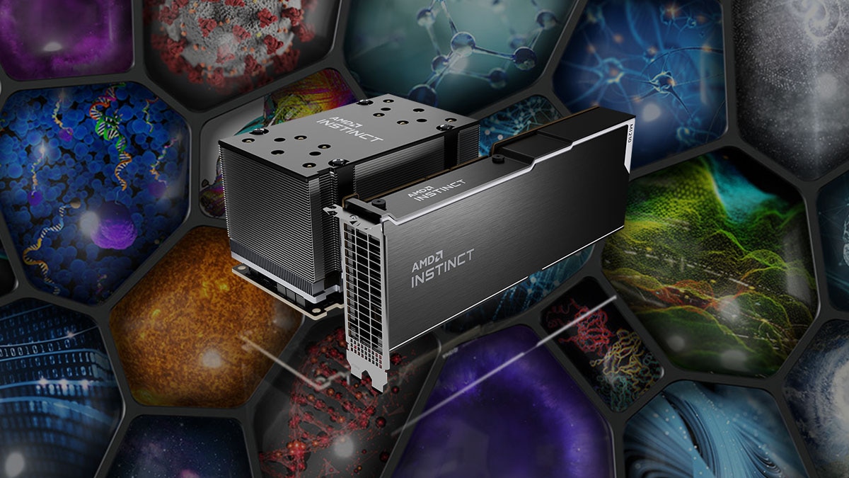 AMD Instinct™ Education & Research Initiative AMD Instinct chip and card